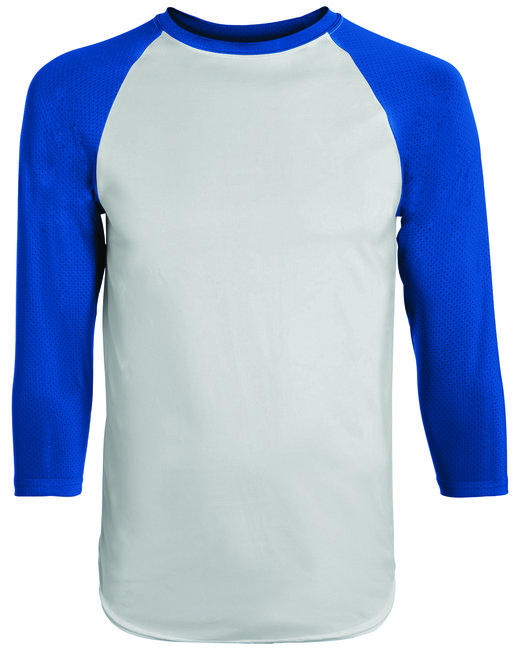1506 - Augusta Youth Wicking Polyester 3/4 Raglan Sleeve T-Shirt