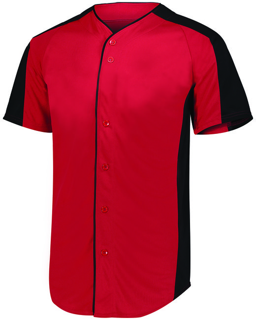 1656 - Augusta Sportswear Youth Full-Button Baseball Jersey