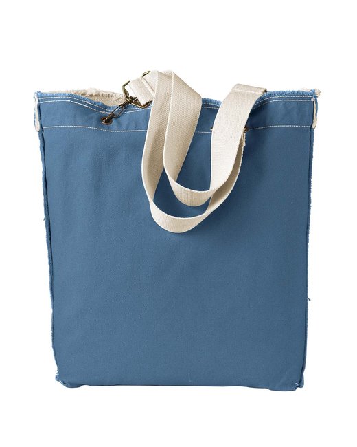 1906 - Authentic Pigment 14 oz. Direct-Dyed Raw-Edge Tote