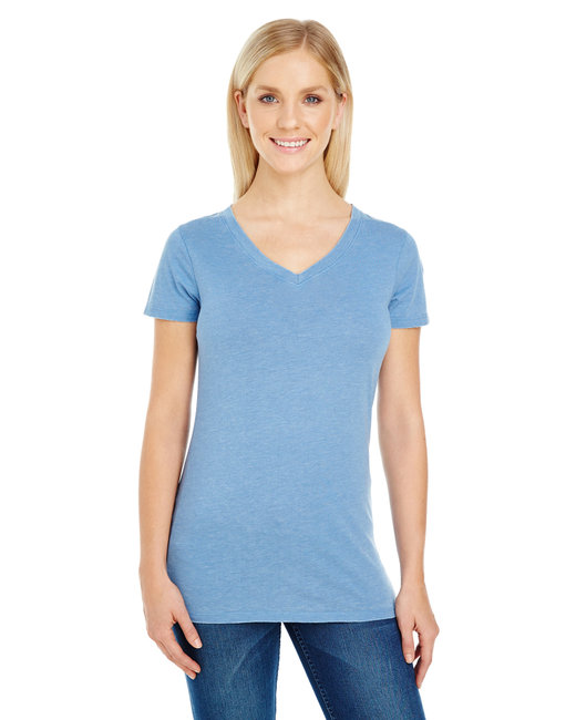 208B - Threadfast Apparel Ladies' Vintage Dye Short-Sleeve V-Neck T-Shirt