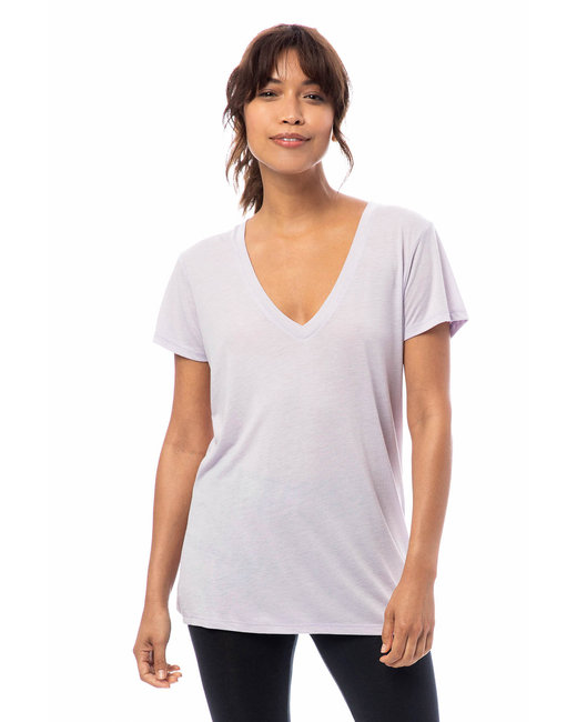 2894B2 - Alternative Ladies' Slinky-Jersey V-Neck T-Shirt