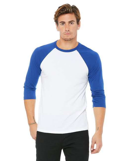 3200 - Bella + Canvas Unisex 3/4-Sleeve Baseball T-Shirt