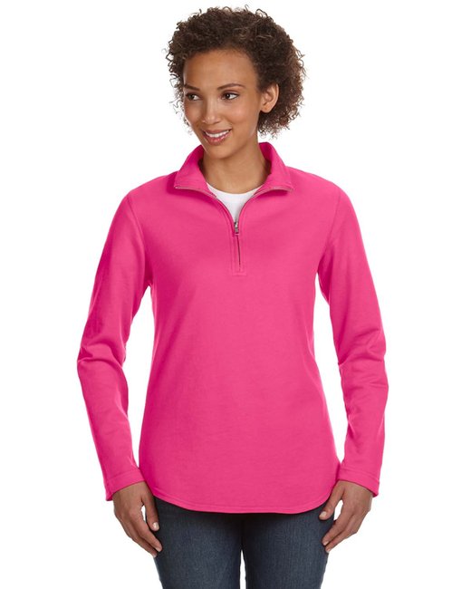 3764 - LAT Ladies' French Terry 1/4-Zip Pullover