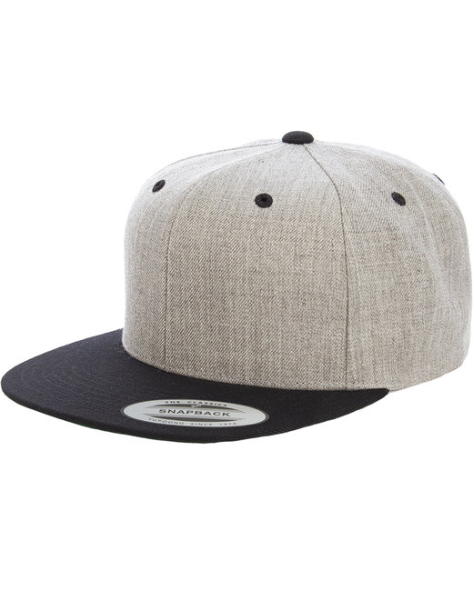 6089MT - Yupoong Adult 6-Panel Structured Flat Visor Classic Two-Tone Snapback