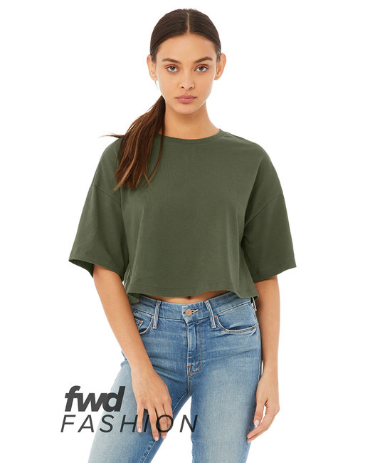 6482 - Bella + Canvas Ladies' Jersey Cropped T-Shirt