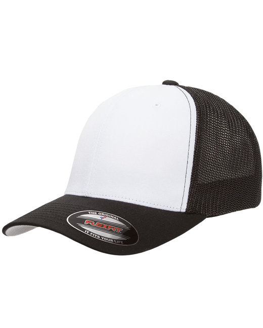 6511W - Yupoong Flexfit Trucker Mesh with White Front Panels Cap