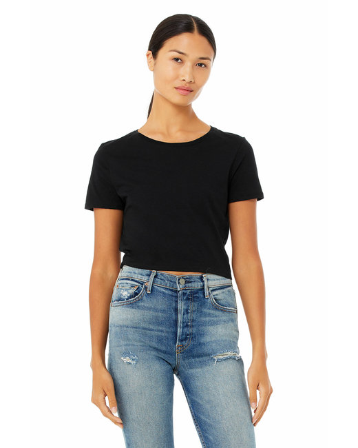 6681 - Bella + Canvas Ladies' Poly-Cotton Crop T-Shirt