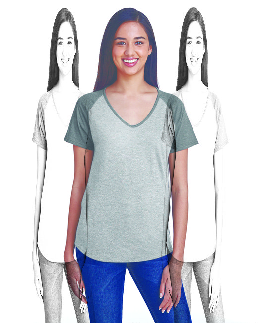 6770VL - Anvil Ladies' Tri-Blend Raglan T-Shirt