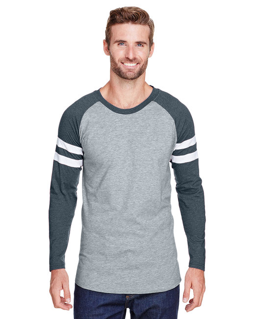 6934 - LAT Men's Gameday Mash-Up Long Sleeve Fine Jersey T-Shirt
