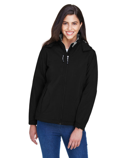 78080 - North End Ladies' Glacier Insulated Three-Layer Fleece Bonded Soft Shell Jacket with Detachable Hood
