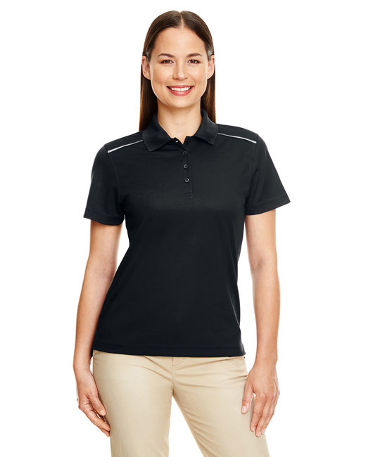 78181R - Core 365 Ladies' Radiant Performance Piqué Polo with Reflective Piping