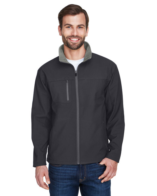 8280 - UltraClub Adult Ripstop Soft Shell Jacket with Cadet Collar