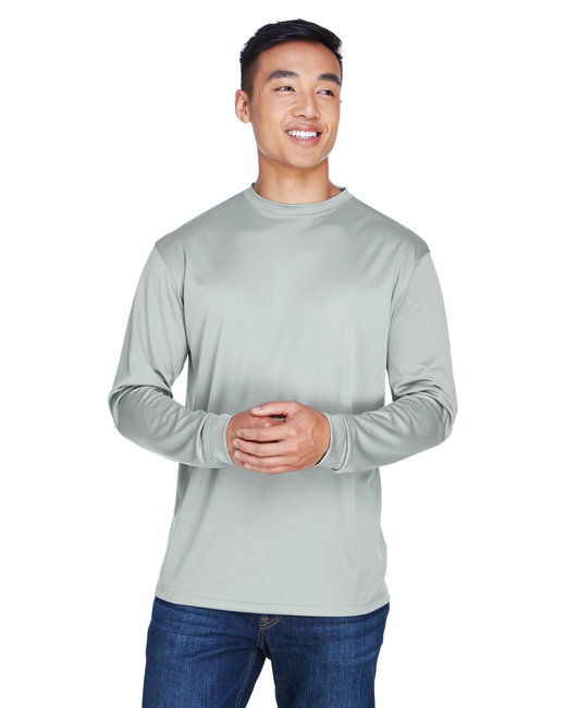 8401 - UltraClub Adult Cool & Dry Sport Long-Sleeve T-Shirt