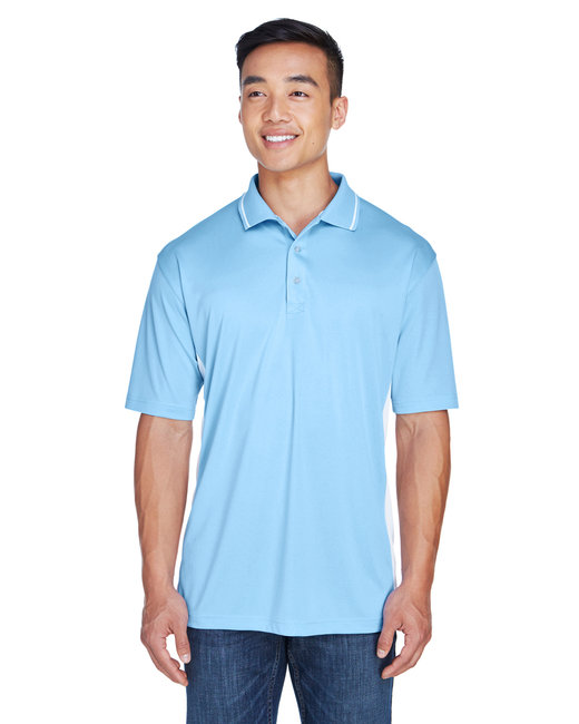 8406 - UltraClub Men's Cool & Dry Sport Two-Tone Polo