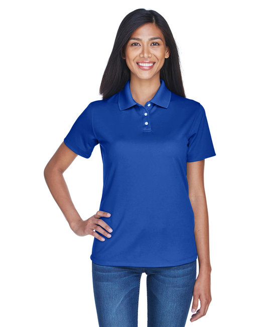 8445L - UltraClub Ladies' Cool & Dry Stain-Release Performance Polo