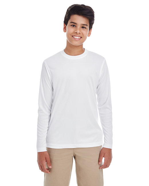 8622Y - UltraClub Youth Cool & Dry Performance Long-Sleeve Top