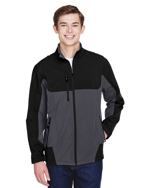 88156 - North End Men's Compass Colorblock Three-Layer Fleece Bonded Soft Shell Jacket