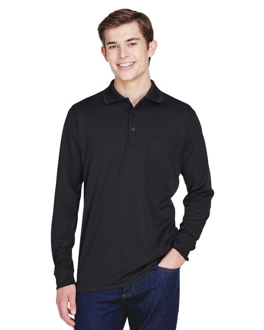 88192P - Core 365 Adult Pinnacle Performance Long-Sleeve Piqué Polo with Pocket