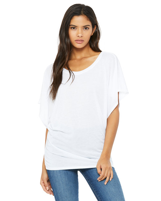 8821 - Bella + Canvas Ladies' Flowy Draped Sleeve Dolman T-Shirt