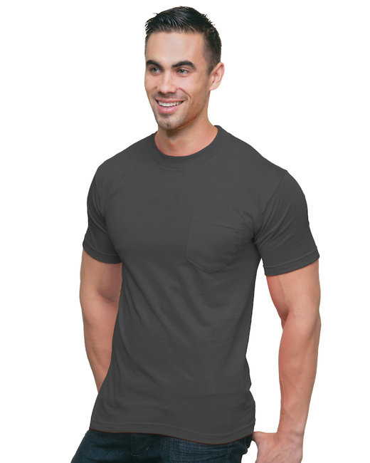 BA3015 - Bayside Adult 6.1 oz., Cotton Pocket T-Shirt