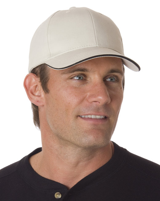 BA3621 - Bayside 100% Brushed Cotton Twill Structured Sandwich Cap
