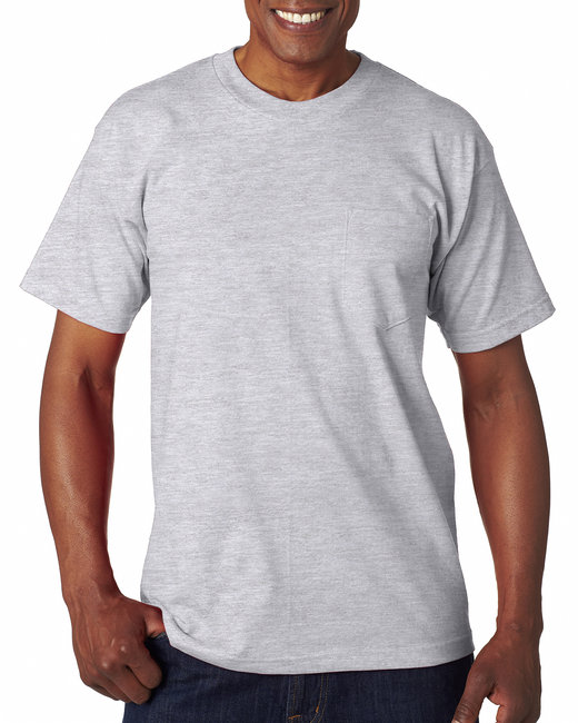 BA7100 - Bayside Adult 6.1 oz., 100% Cotton Pocket T-Shirt