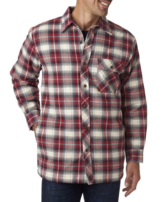 BP7002 - Backpacker Men's Flannel Shirt Jacket with Quilt Lining
