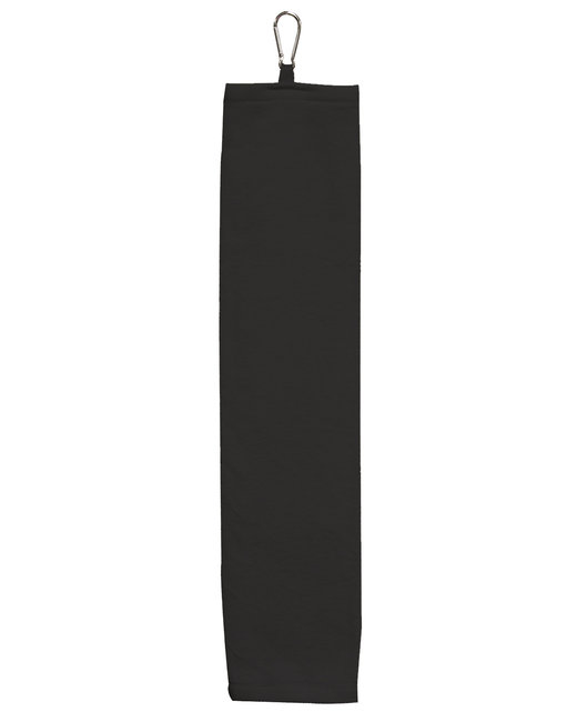 C1624 - Carmel Towel Company Tri-Fold Velour Golf Towel with Carabiner