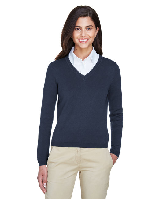 D475W - Devon & Jones Ladies' V-Neck Sweater