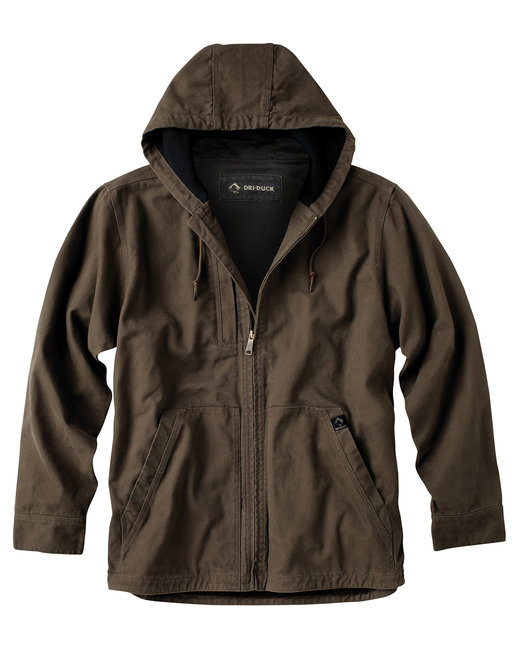 DD5090T - Dri Duck Men's 100% Cotton 12 oz. Canvas/Polyester Thermal Lining Hooded Tall Laredo Jacket