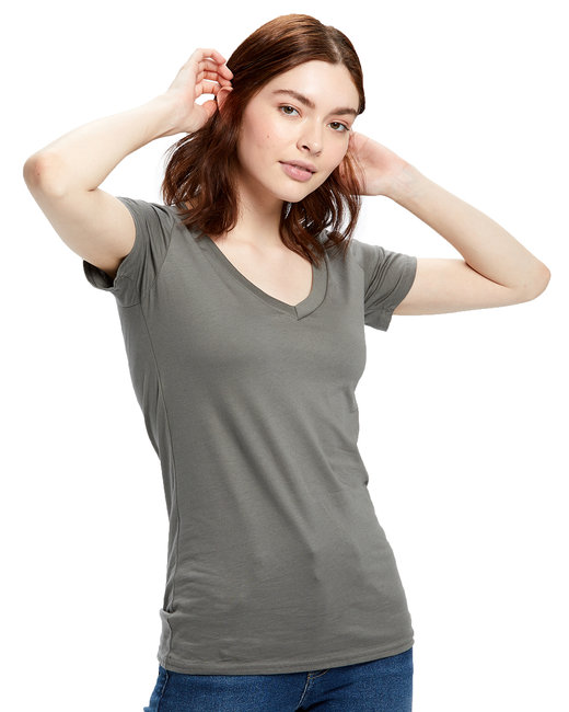 US120 - US Blanks Ladies' Made in USA Short-Sleeve V-Neck T-Shirt