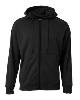 N4001 - A4 Men's Agility Full-Zip Tech Fleece Hooded Sweatshirt