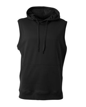 N4002 - A4 Men's Agility Sleeveless Tech Fleece Pullover Hooded Sweatshirt