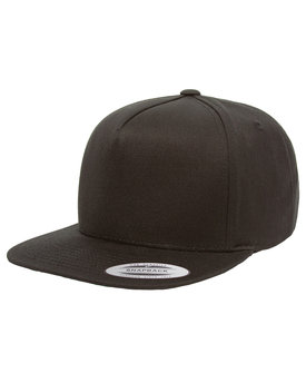 Y6007 - Yupoong Adult 5-Panel Cotton Twill Snapback Cap