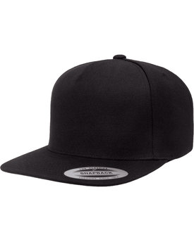 YP5089 - Yupoong Adult 5-Panel Structured Flat Visor Classic Snapback Cap