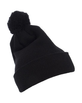 Yupoong Cuffed Knit Beanie with Pom Pom Hat | alphabroder