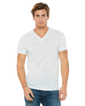 Bella + Canvas Unisex Textured Jersey V-Neck T-Shirt