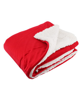 Alpine Fleece Value Blanket, Red