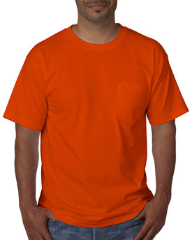 Bayside Adult Short-Sleeve T-Shirt with Pocket