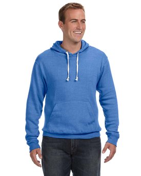 J America Adult Triblend Pullover Fleece Hooded Sweatshirt