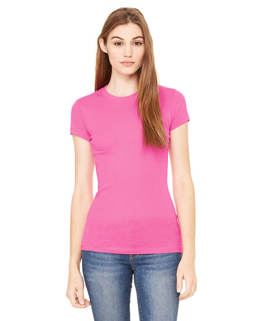 Bella 8701 Women's Sheer Rib Longer Length T-Shirt $6.85 - Women's T-Shirts