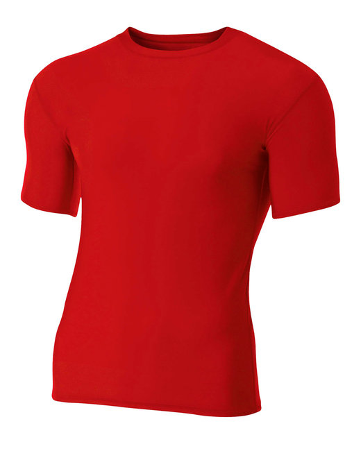 N3130 A4 Adult Polyester Spandex Short Sleeve Compression T-Shirt