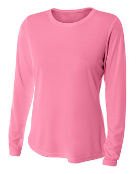 NW3002 A4 Ladies' Long Sleeve Cooling Performance Crew Shirt
