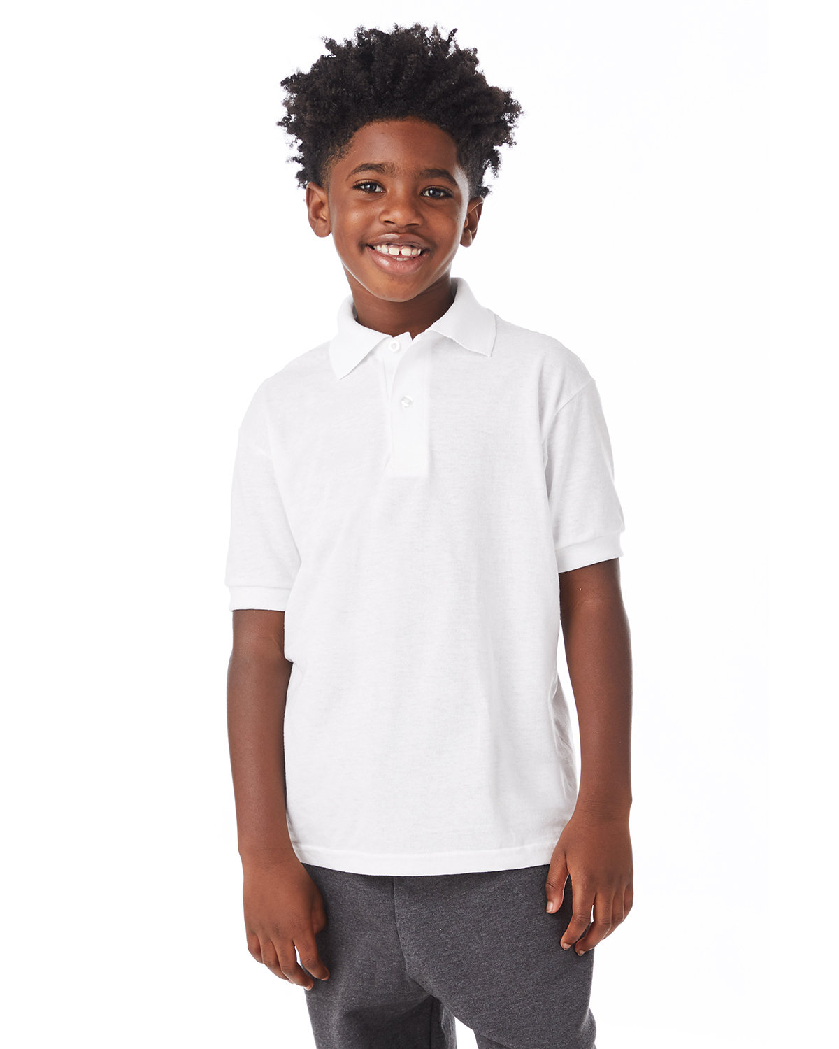 Youth Ecosmart® Jersey Knit Polo-Hanes