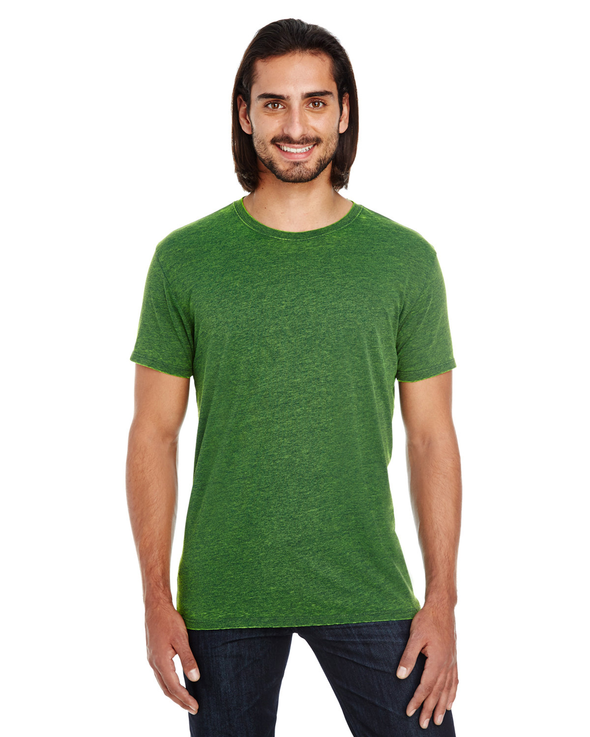 Unisex Cross Dye Short&#45;Sleeve T&#45;Shirt-Threadfast Apparel