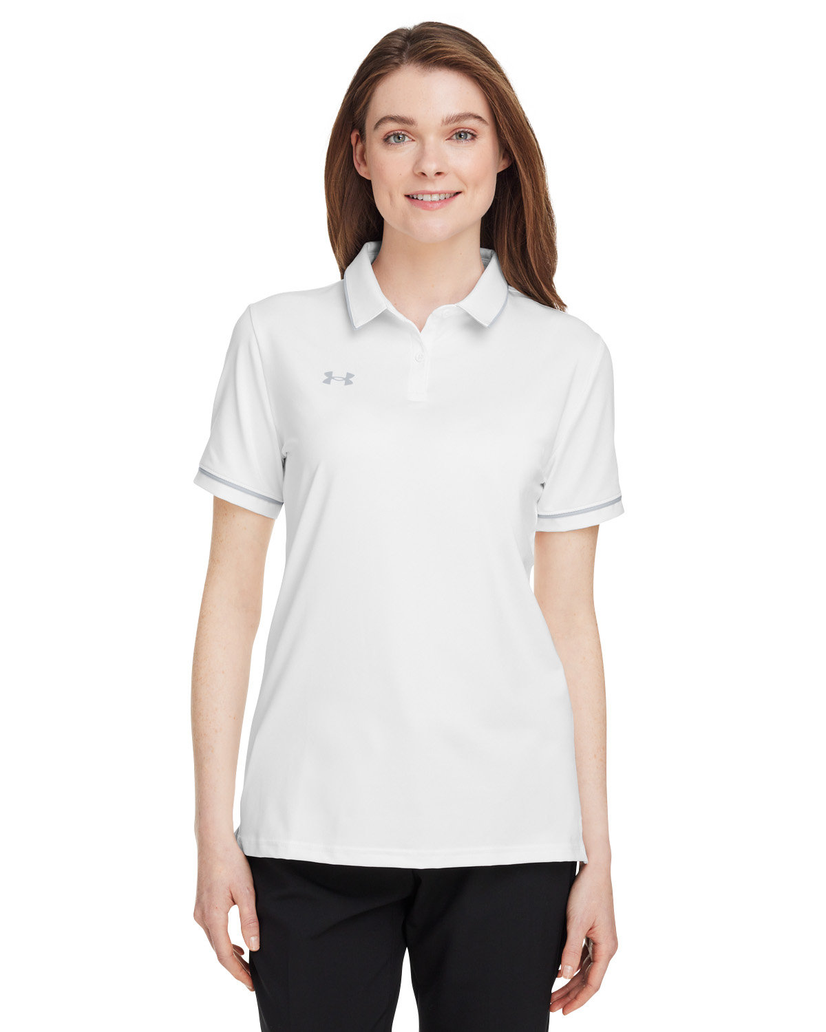 Ladies Tipped Teams Performance Polo-
