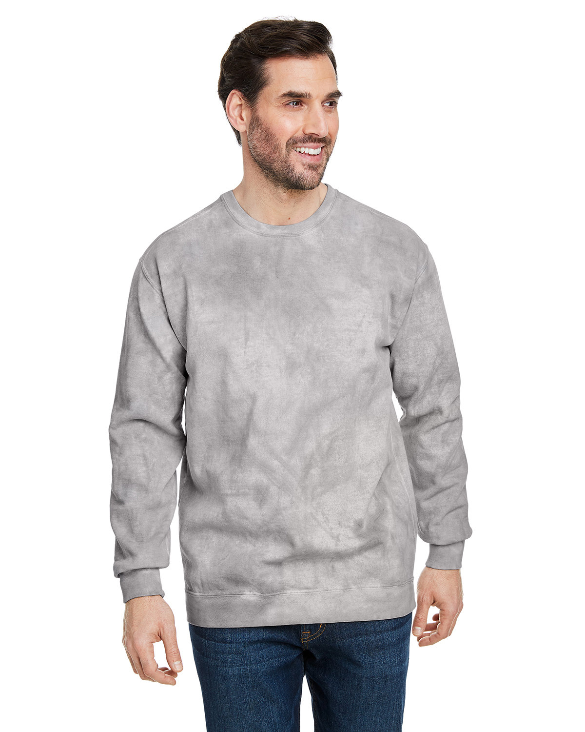 Adult Color Blast Crewneck Sweatshirt-Comfort Colors
