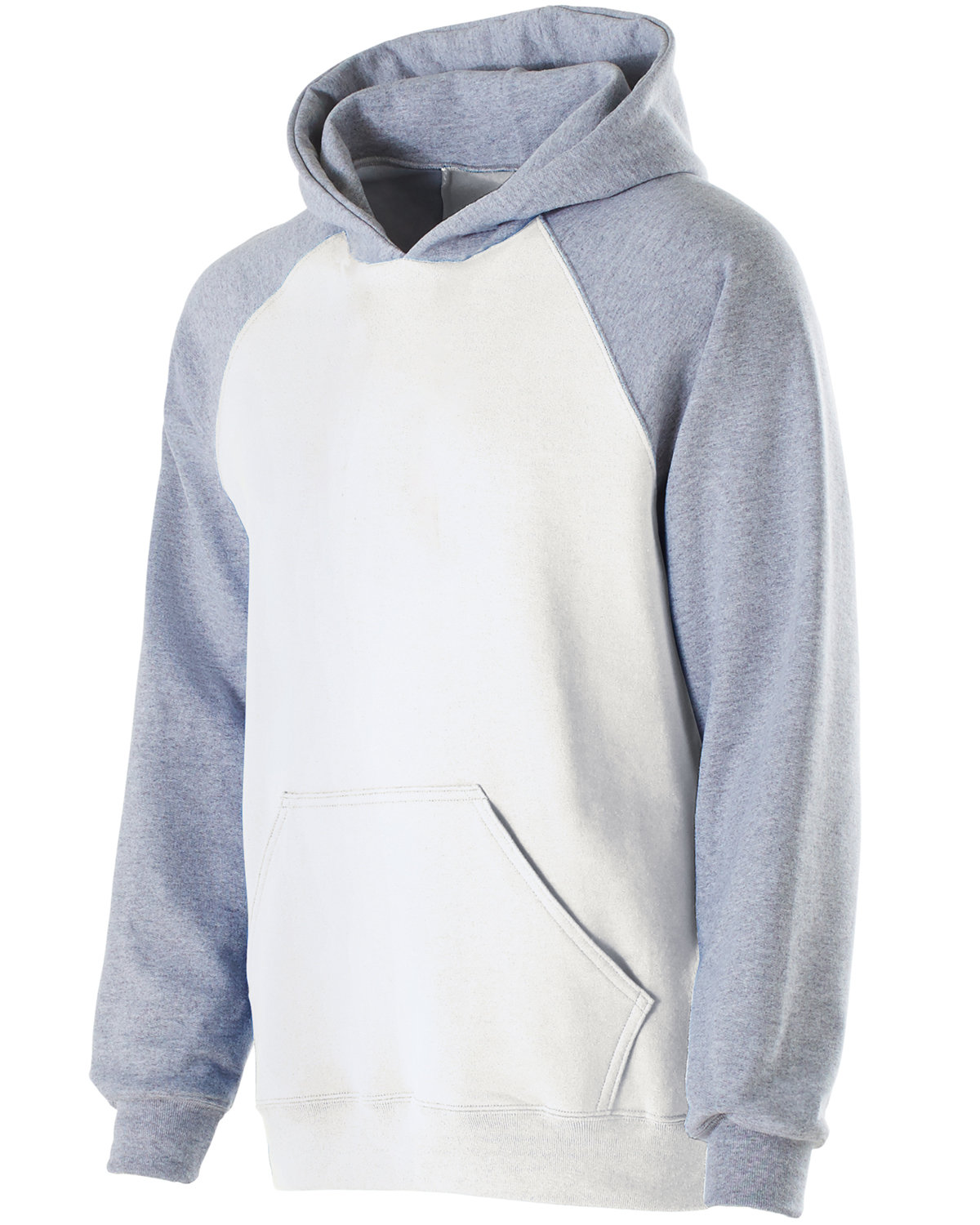 Youth Cotton/Poly Fleece Banner Hoodie-Holloway