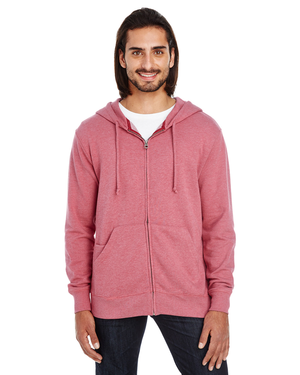 Unisex Triblend French Terry Full-Zip-Threadfast Apparel