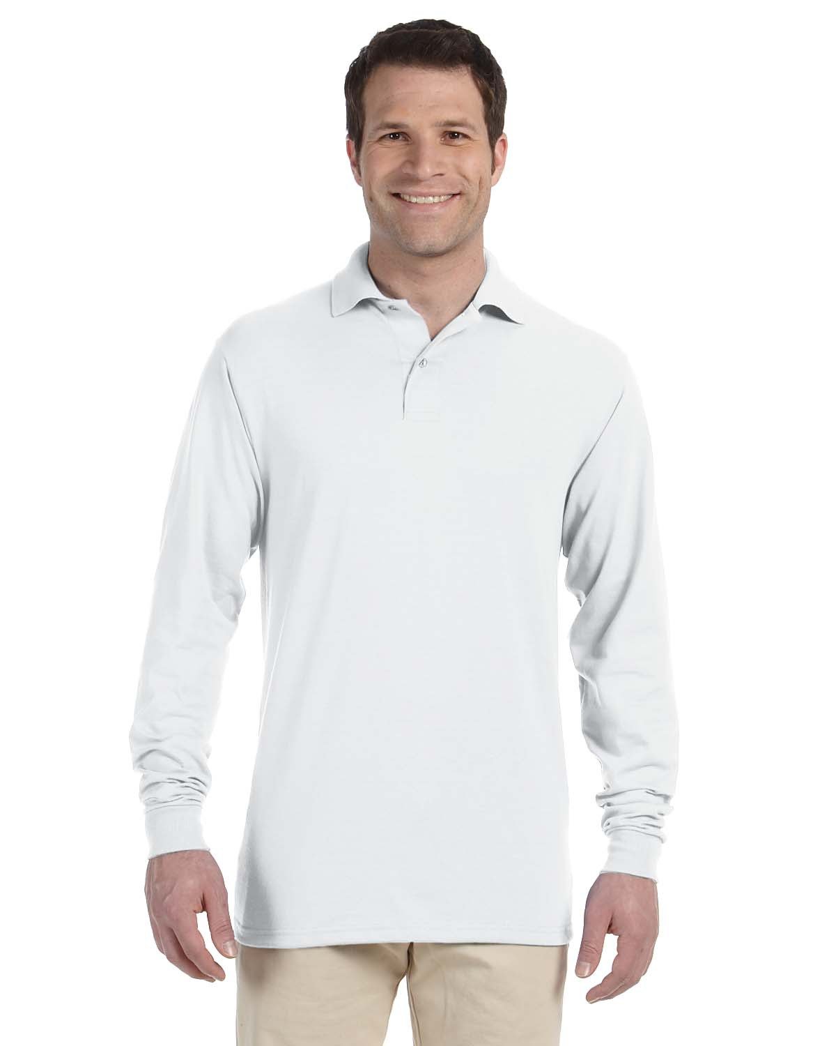 Adult Spotshield™ Long-Sleeve Jersey Polo-Jerzees